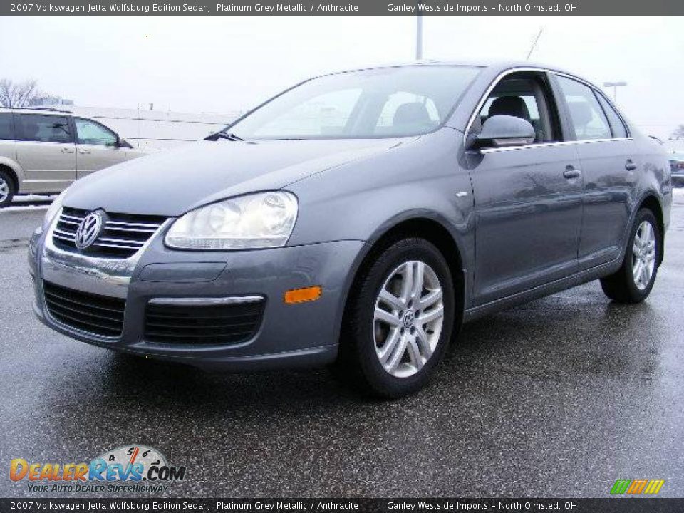 2007 Volkswagen Jetta Wolfsburg Edition Sedan Platinum Grey Metallic / Anthracite Photo #1