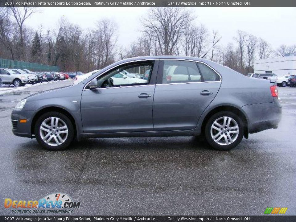 2007 Volkswagen Jetta Wolfsburg Edition Sedan Platinum Grey Metallic / Anthracite Photo #2
