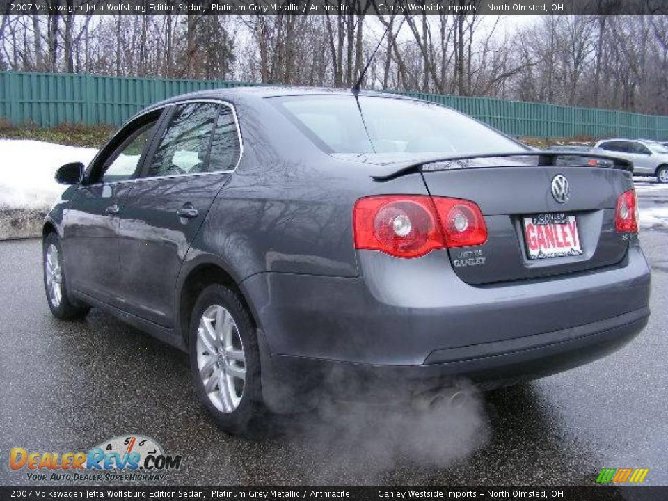 2007 Volkswagen Jetta Wolfsburg Edition Sedan Platinum Grey Metallic / Anthracite Photo #3