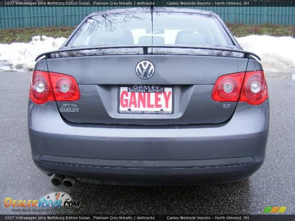 2007 Volkswagen Jetta Wolfsburg Edition Sedan Platinum Grey Metallic / Anthracite Photo #4