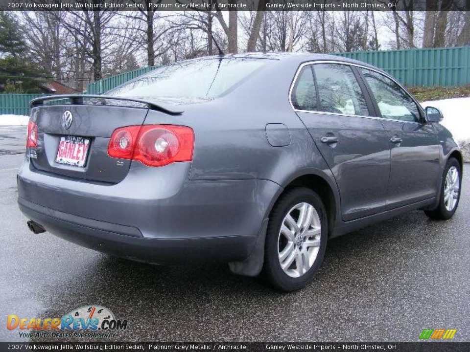 2007 Volkswagen Jetta Wolfsburg Edition Sedan Platinum Grey Metallic / Anthracite Photo #5
