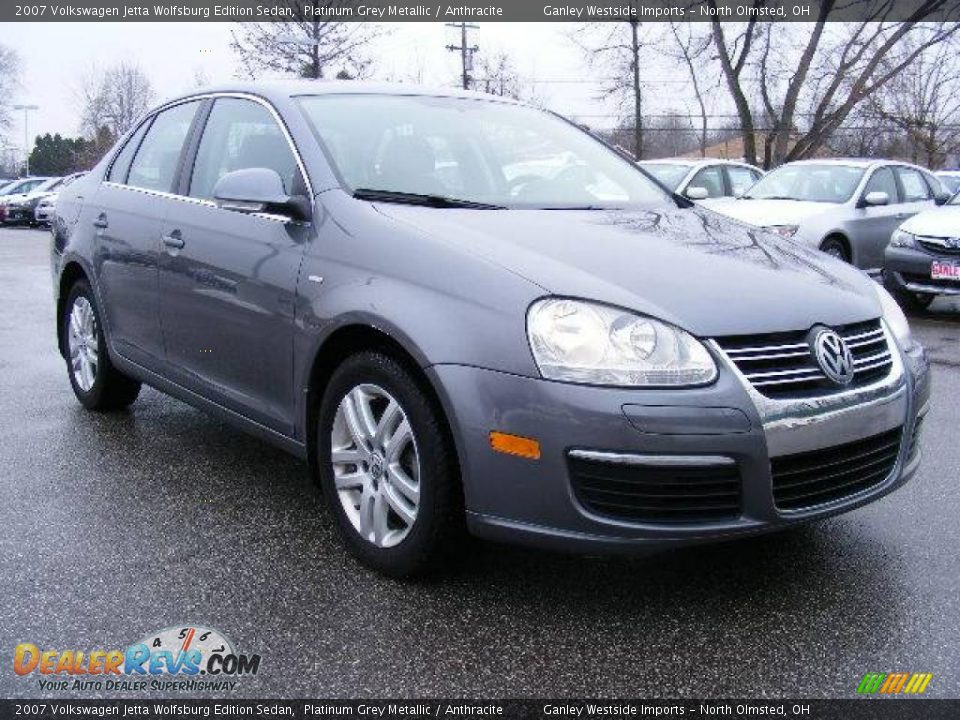 2007 Volkswagen Jetta Wolfsburg Edition Sedan Platinum Grey Metallic / Anthracite Photo #7