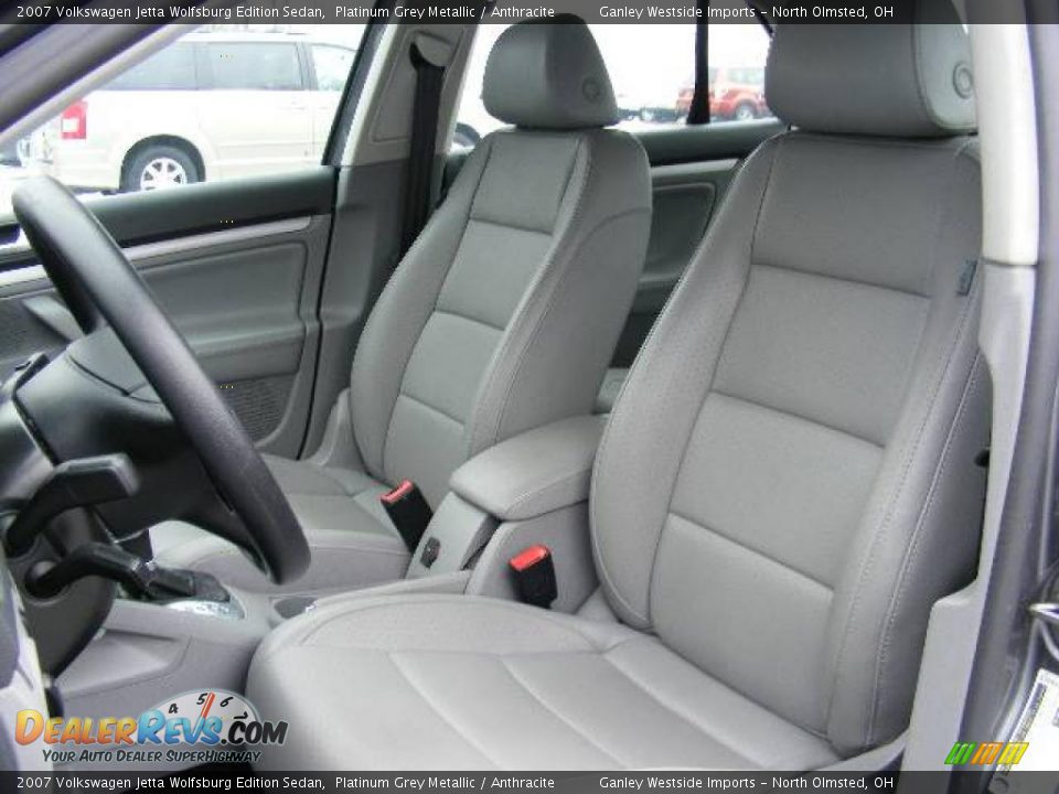 2007 Volkswagen Jetta Wolfsburg Edition Sedan Platinum Grey Metallic / Anthracite Photo #9