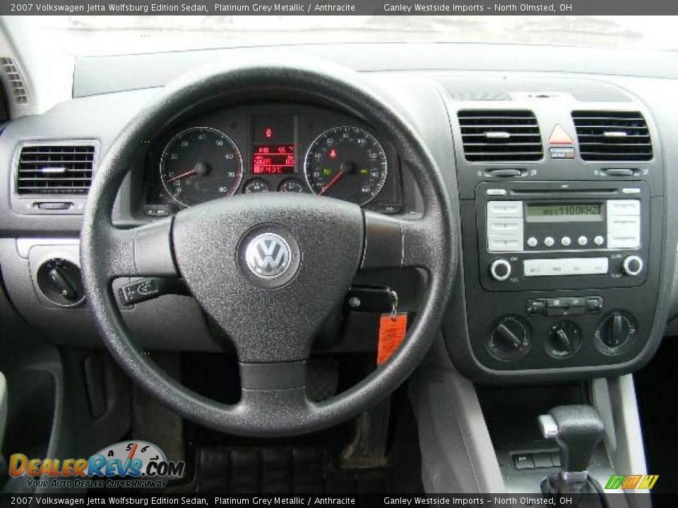 2007 Volkswagen Jetta Wolfsburg Edition Sedan Platinum Grey Metallic / Anthracite Photo #14