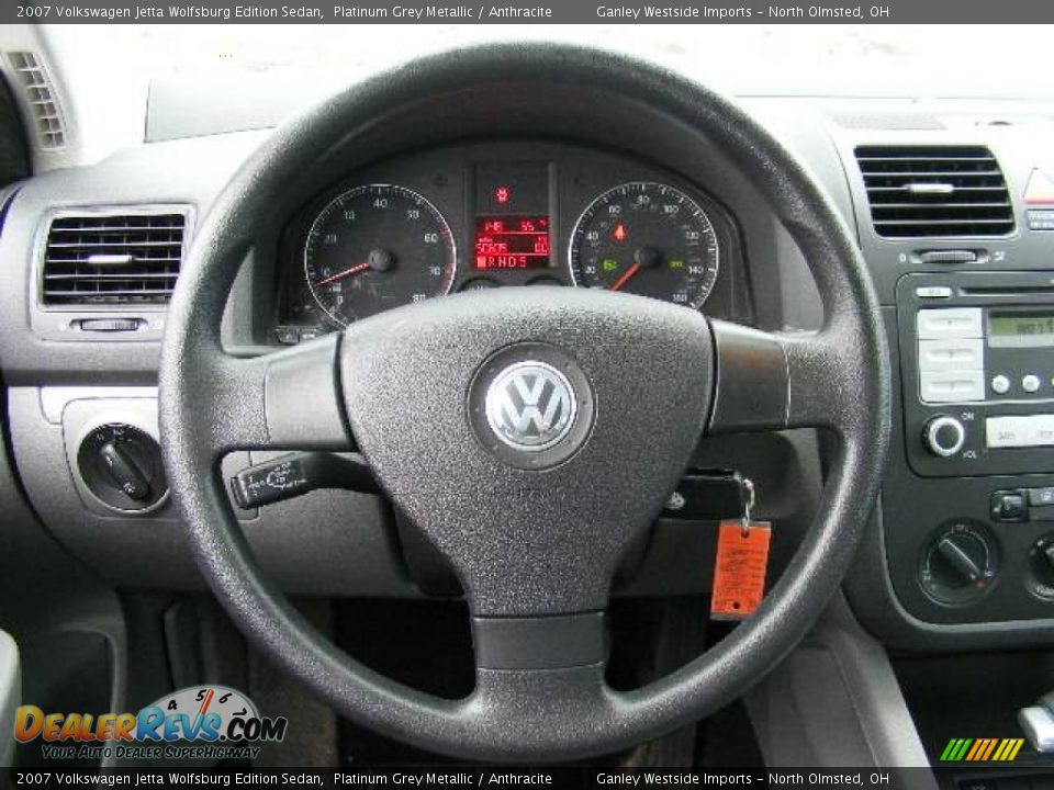 2007 Volkswagen Jetta Wolfsburg Edition Sedan Platinum Grey Metallic / Anthracite Photo #15