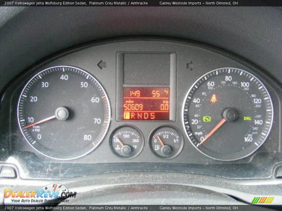 2007 Volkswagen Jetta Wolfsburg Edition Sedan Platinum Grey Metallic / Anthracite Photo #16