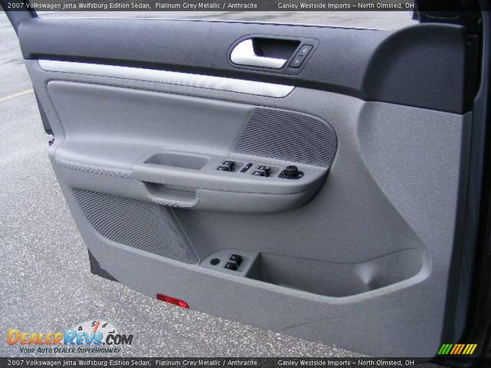 2007 Volkswagen Jetta Wolfsburg Edition Sedan Platinum Grey Metallic / Anthracite Photo #19
