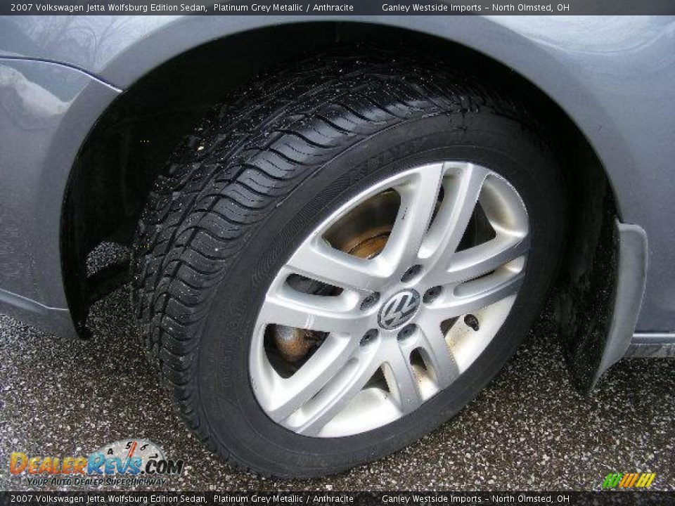 2007 Volkswagen Jetta Wolfsburg Edition Sedan Platinum Grey Metallic / Anthracite Photo #23