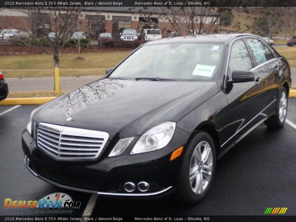 2010 Mercedes-Benz E 350 4Matic Sedan Black / Almond Beige Photo #1
