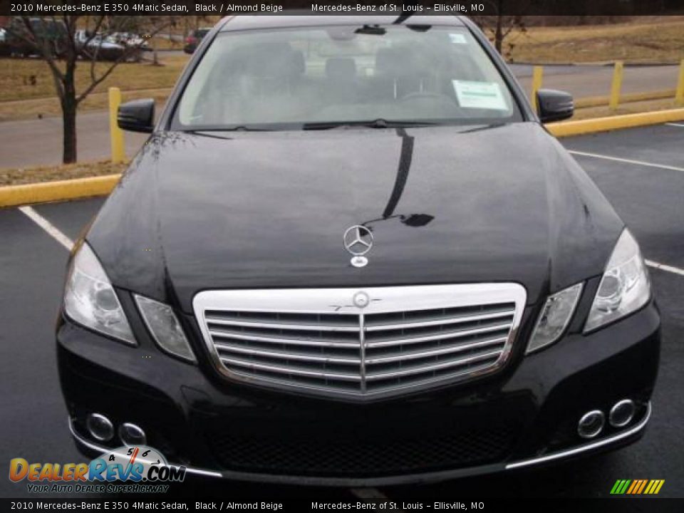 2010 Mercedes-Benz E 350 4Matic Sedan Black / Almond Beige Photo #2