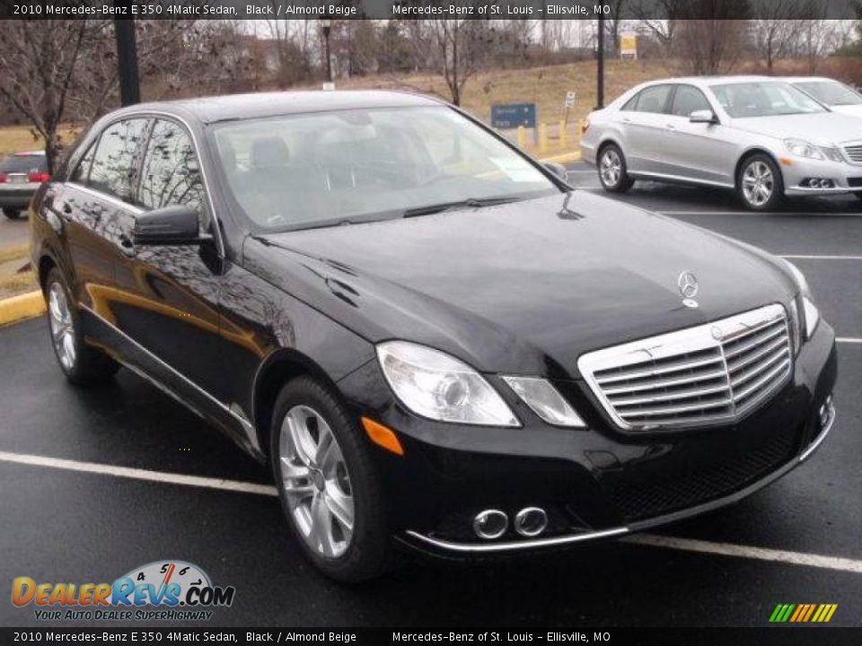 2010 Mercedes-Benz E 350 4Matic Sedan Black / Almond Beige Photo #3