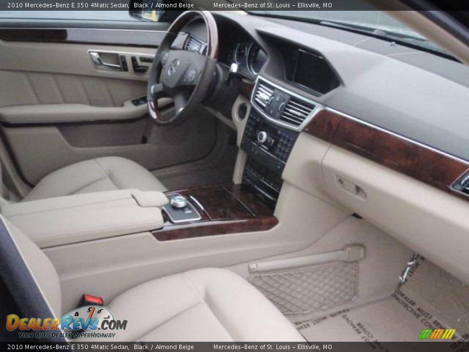 2010 Mercedes-Benz E 350 4Matic Sedan Black / Almond Beige Photo #4