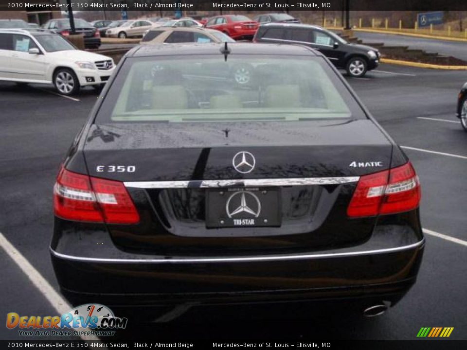 2010 Mercedes-Benz E 350 4Matic Sedan Black / Almond Beige Photo #6