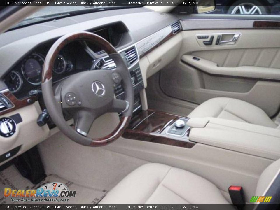 2010 Mercedes-Benz E 350 4Matic Sedan Black / Almond Beige Photo #7