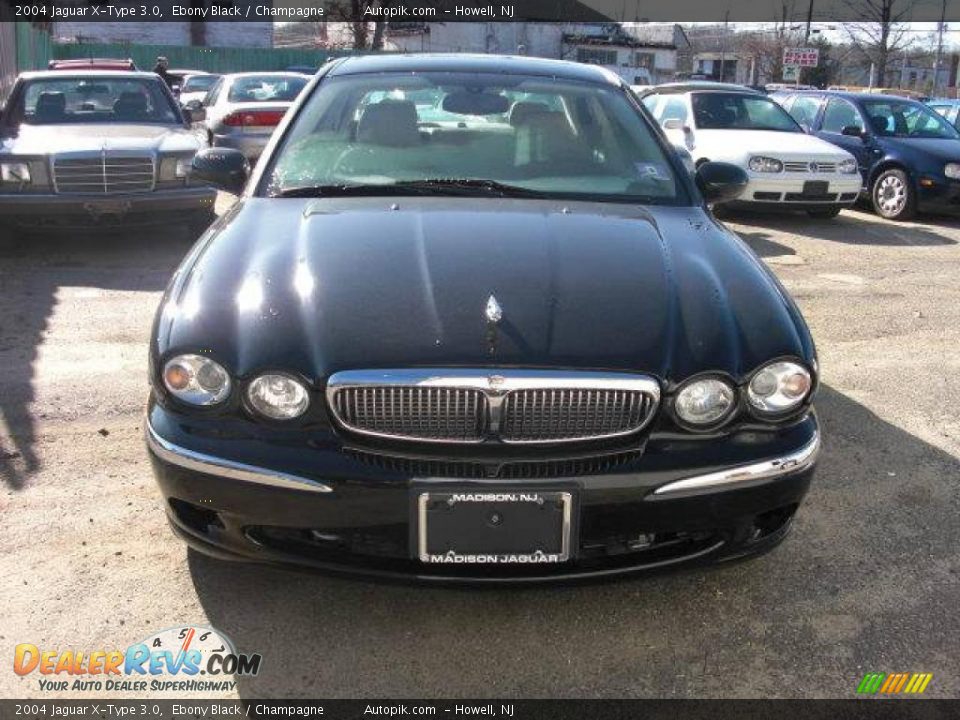 2004 Jaguar X-Type 3.0 Ebony Black / Champagne Photo #1