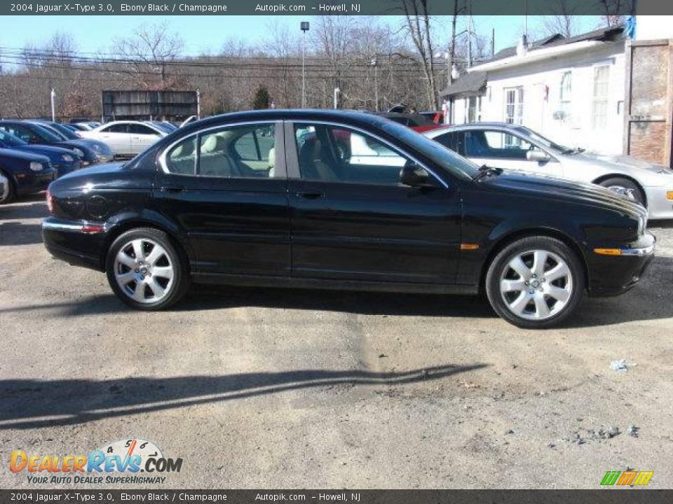 2004 Jaguar X-Type 3.0 Ebony Black / Champagne Photo #4