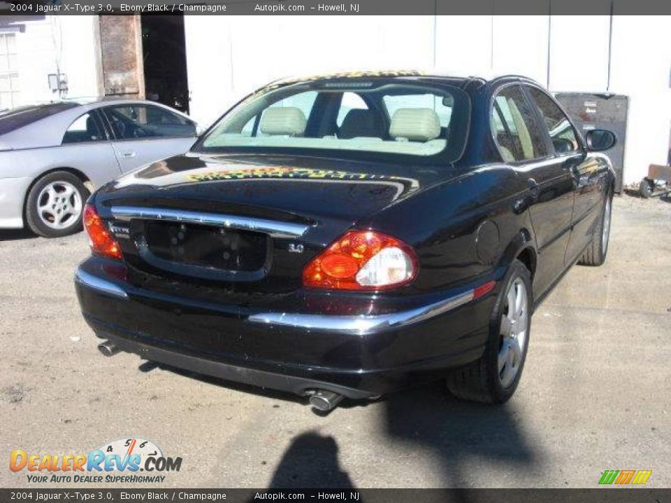 2004 Jaguar X-Type 3.0 Ebony Black / Champagne Photo #5