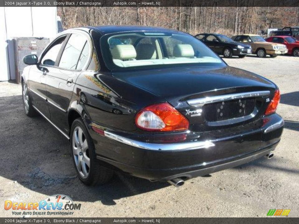 2004 Jaguar X-Type 3.0 Ebony Black / Champagne Photo #7