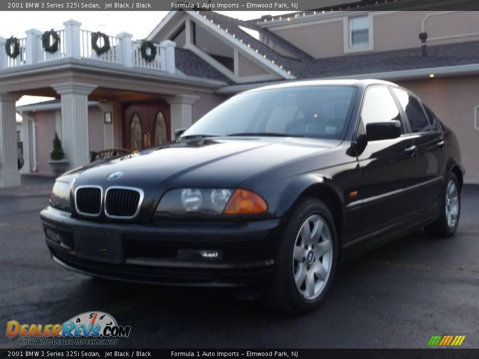 2001 BMW 3 Series 325i Sedan Jet Black / Black Photo #1