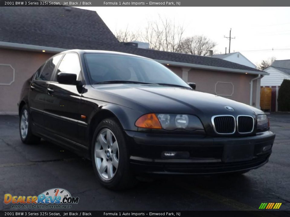 2001 BMW 3 Series 325i Sedan Jet Black / Black Photo #2