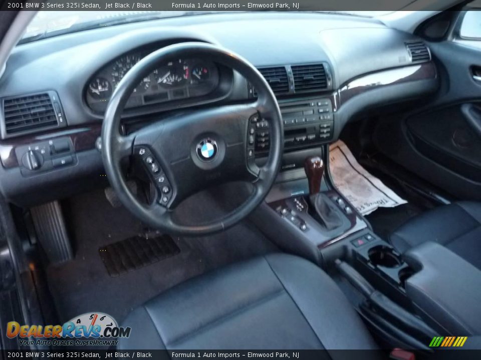 2001 BMW 3 Series 325i Sedan Jet Black / Black Photo #5