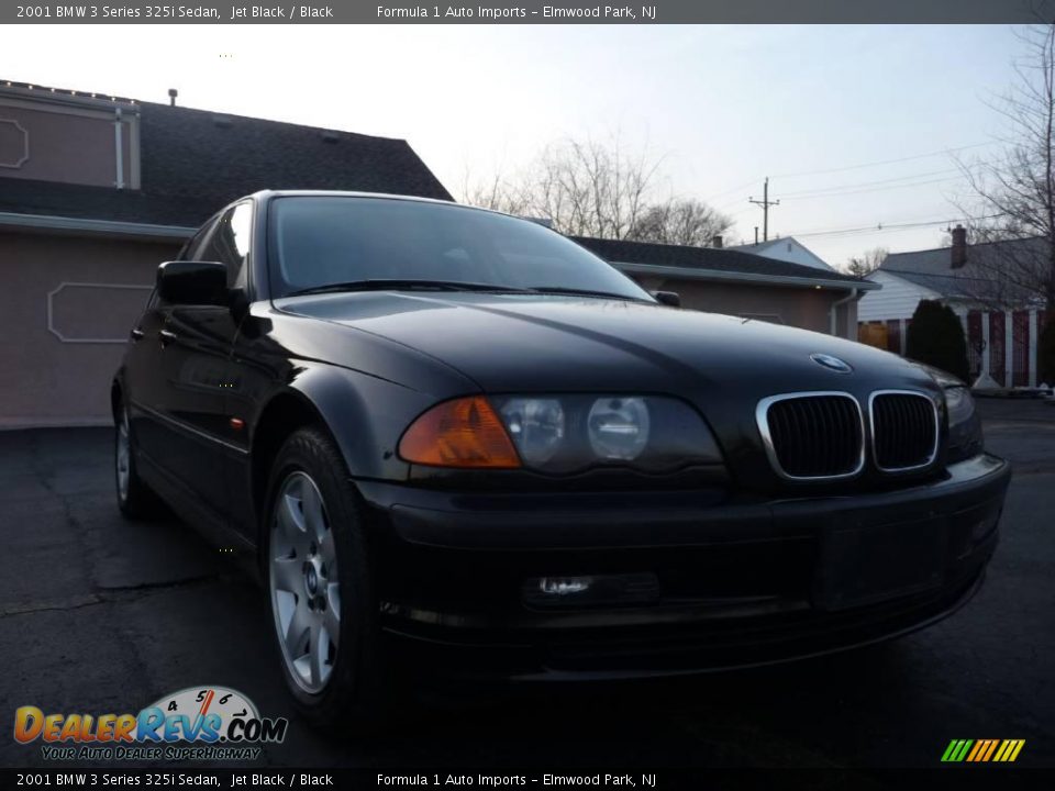 2001 BMW 3 Series 325i Sedan Jet Black / Black Photo #11