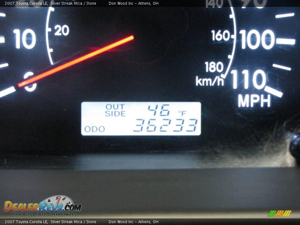 2007 Toyota Corolla LE Silver Streak Mica / Stone Photo #19