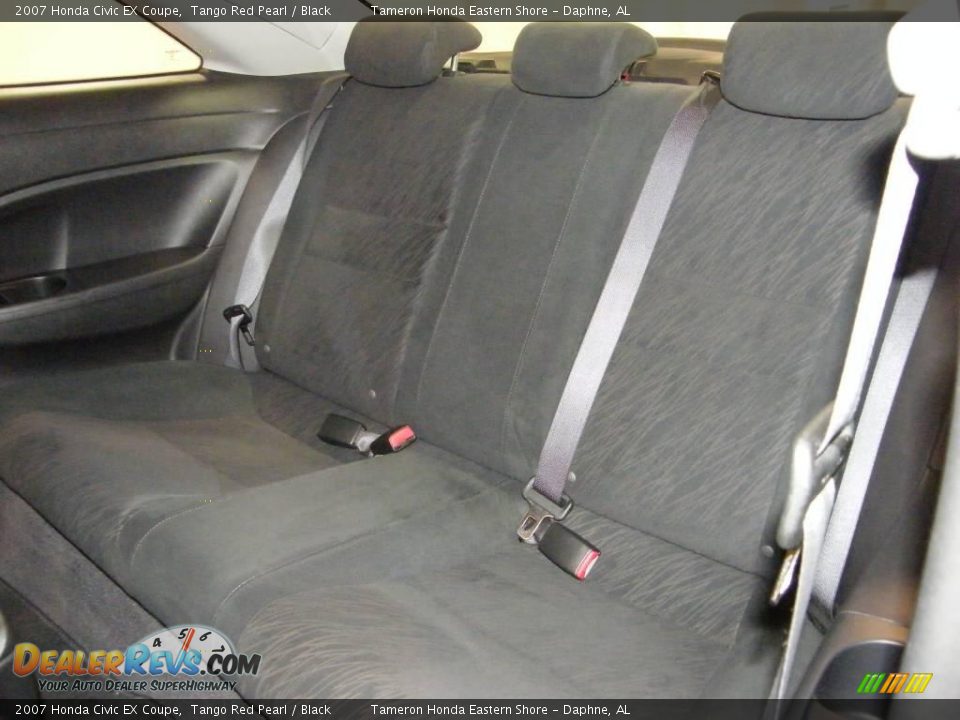 2007 Honda Civic EX Coupe Tango Red Pearl / Black Photo #23