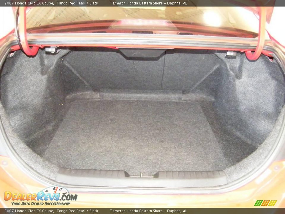 2007 Honda Civic EX Coupe Tango Red Pearl / Black Photo #25