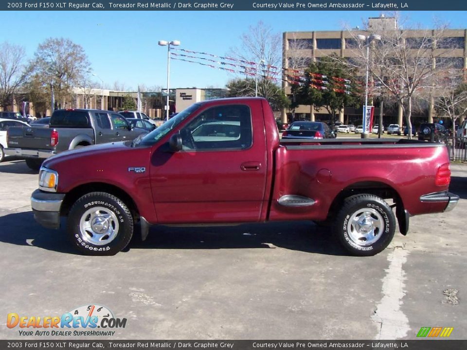 2003 Ford F150 XLT Regular Cab Toreador Red Metallic / Dark Graphite Grey Photo #2
