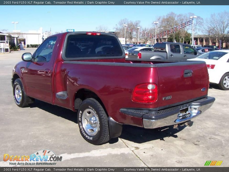 2003 Ford F150 XLT Regular Cab Toreador Red Metallic / Dark Graphite Grey Photo #3