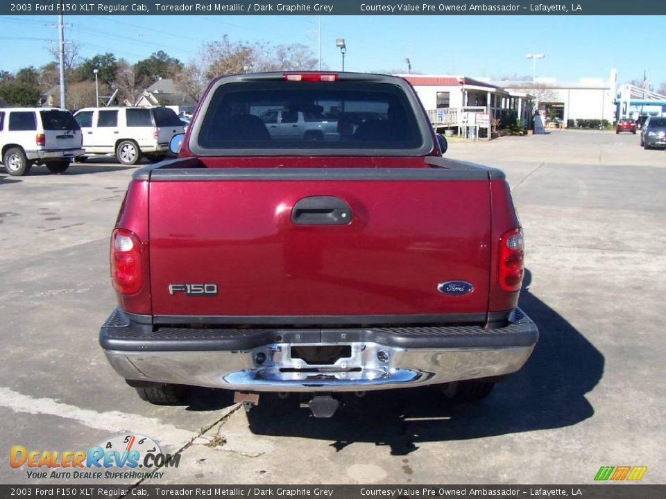 2003 Ford F150 XLT Regular Cab Toreador Red Metallic / Dark Graphite Grey Photo #4