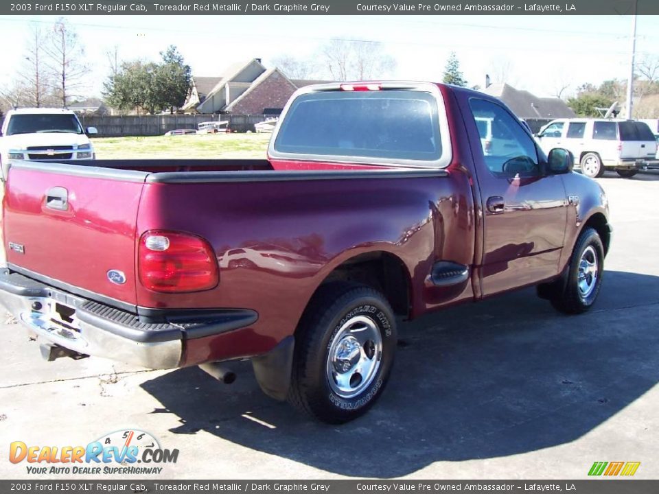 2003 Ford F150 XLT Regular Cab Toreador Red Metallic / Dark Graphite Grey Photo #5