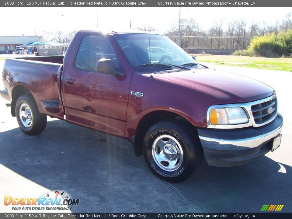 2003 Ford F150 XLT Regular Cab Toreador Red Metallic / Dark Graphite Grey Photo #6