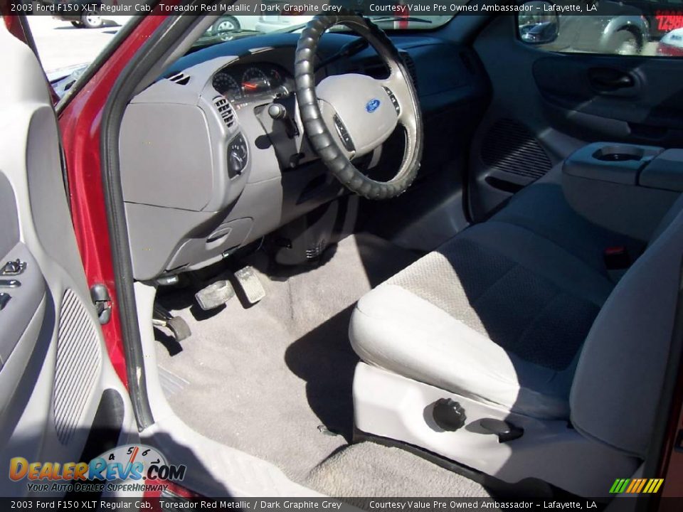 2003 Ford F150 XLT Regular Cab Toreador Red Metallic / Dark Graphite Grey Photo #9