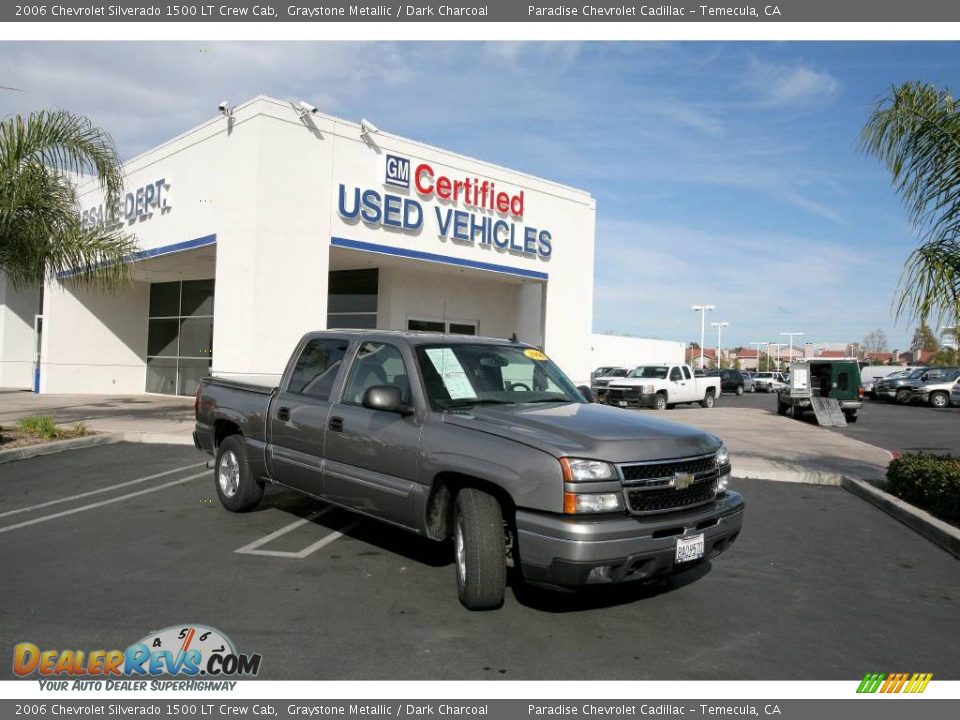 2006 Chevrolet Silverado 1500 LT Crew Cab Graystone Metallic / Dark Charcoal Photo #1