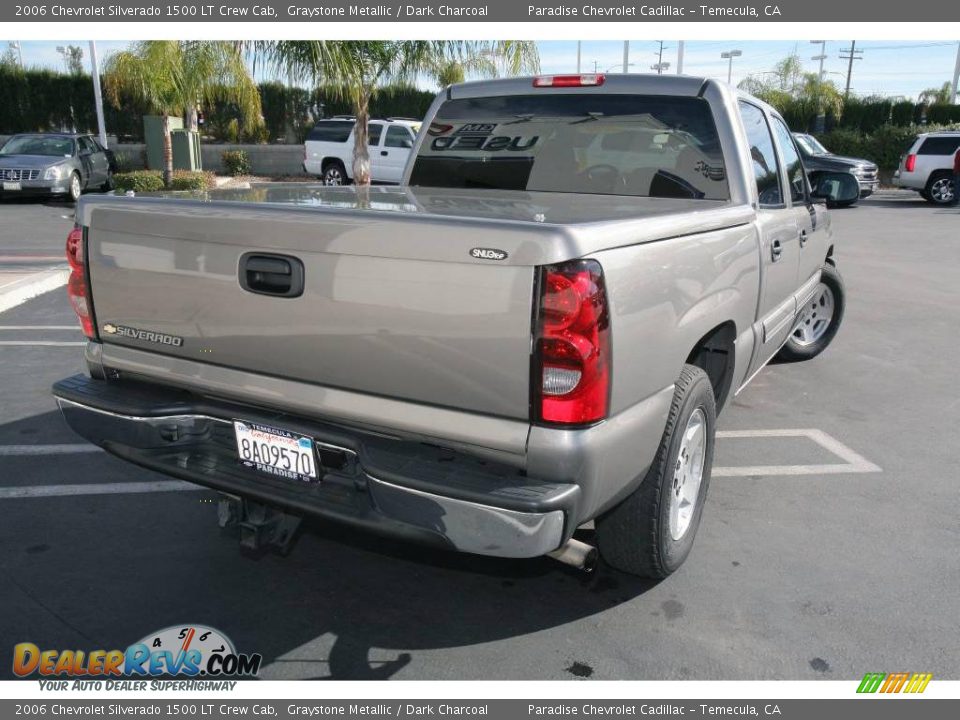2006 Chevrolet Silverado 1500 LT Crew Cab Graystone Metallic / Dark Charcoal Photo #10
