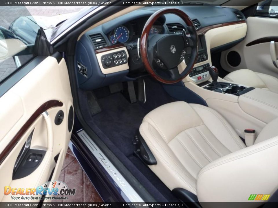 2010 Maserati GranTurismo S Blu Mediterraneo (Blue) / Avorio Photo #14