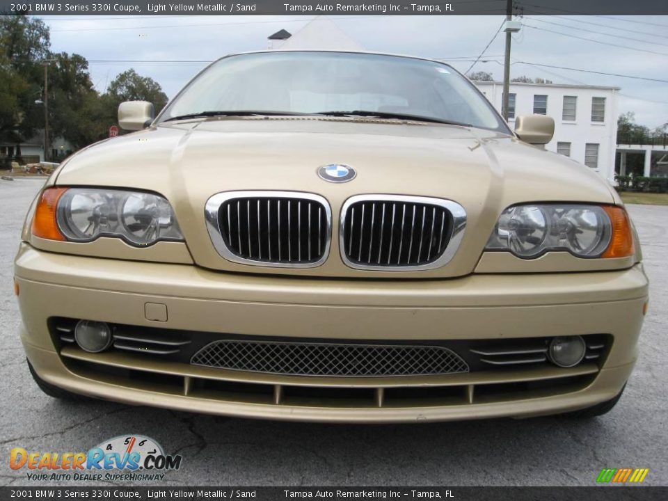2001 BMW 3 Series 330i Coupe Light Yellow Metallic / Sand Photo #1