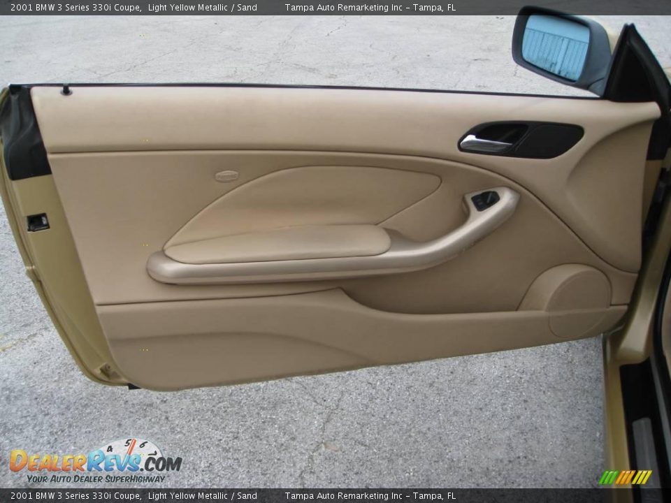2001 BMW 3 Series 330i Coupe Light Yellow Metallic / Sand Photo #18