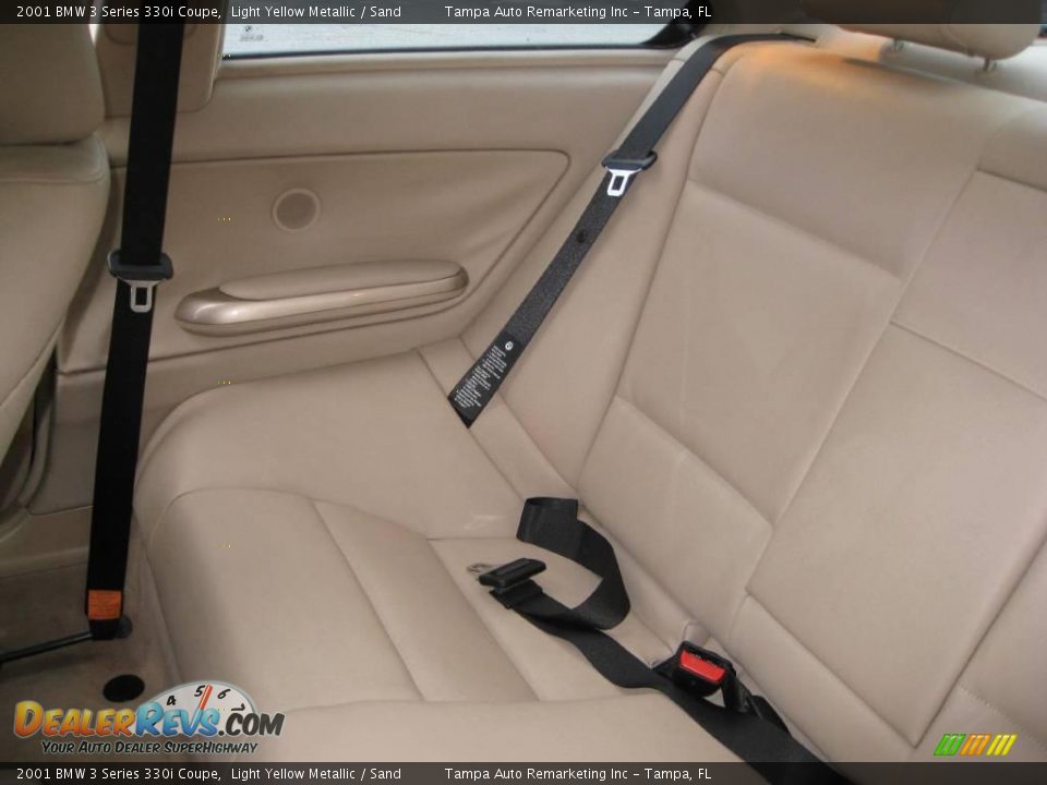 2001 BMW 3 Series 330i Coupe Light Yellow Metallic / Sand Photo #22