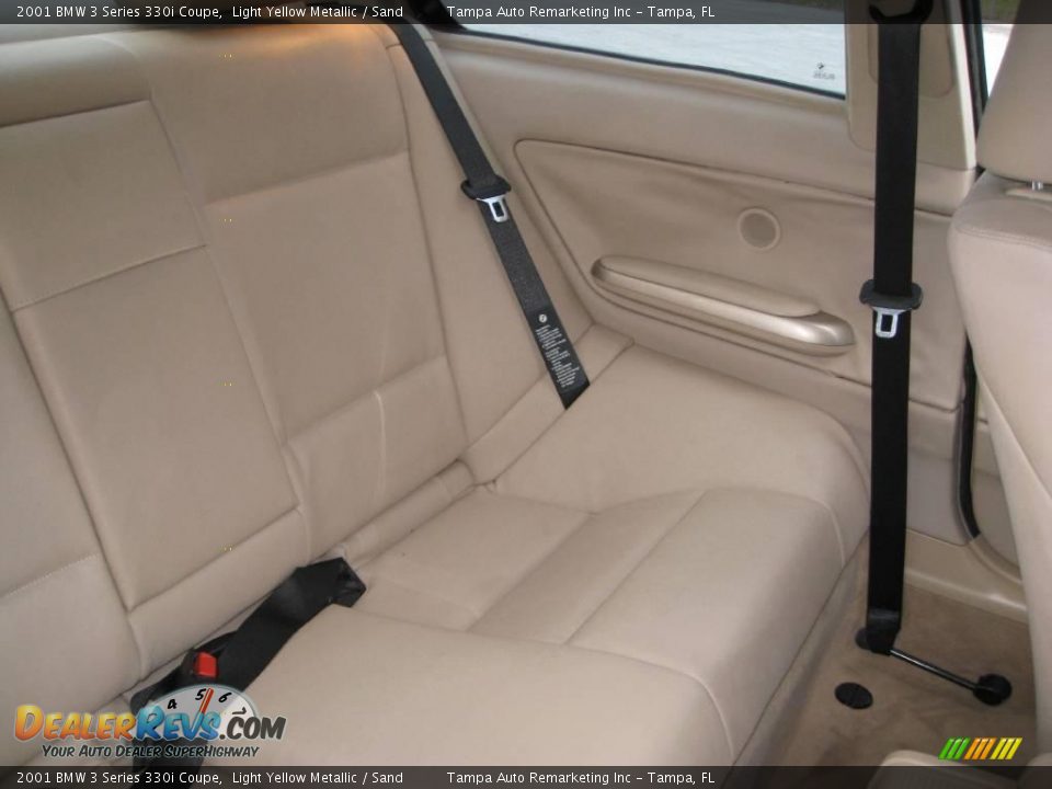 2001 BMW 3 Series 330i Coupe Light Yellow Metallic / Sand Photo #23