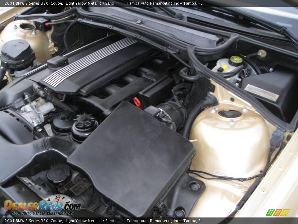 2001 BMW 3 Series 330i Coupe Light Yellow Metallic / Sand Photo #31