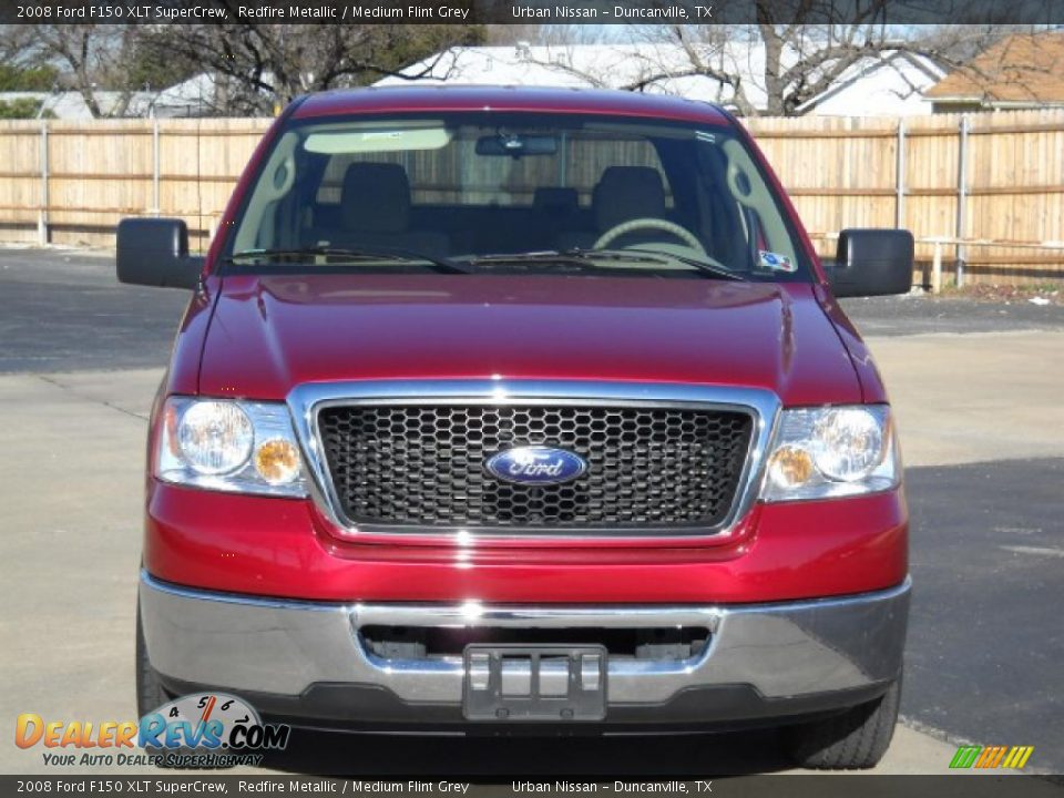 2008 Ford F150 XLT SuperCrew Redfire Metallic / Medium Flint Grey Photo #2