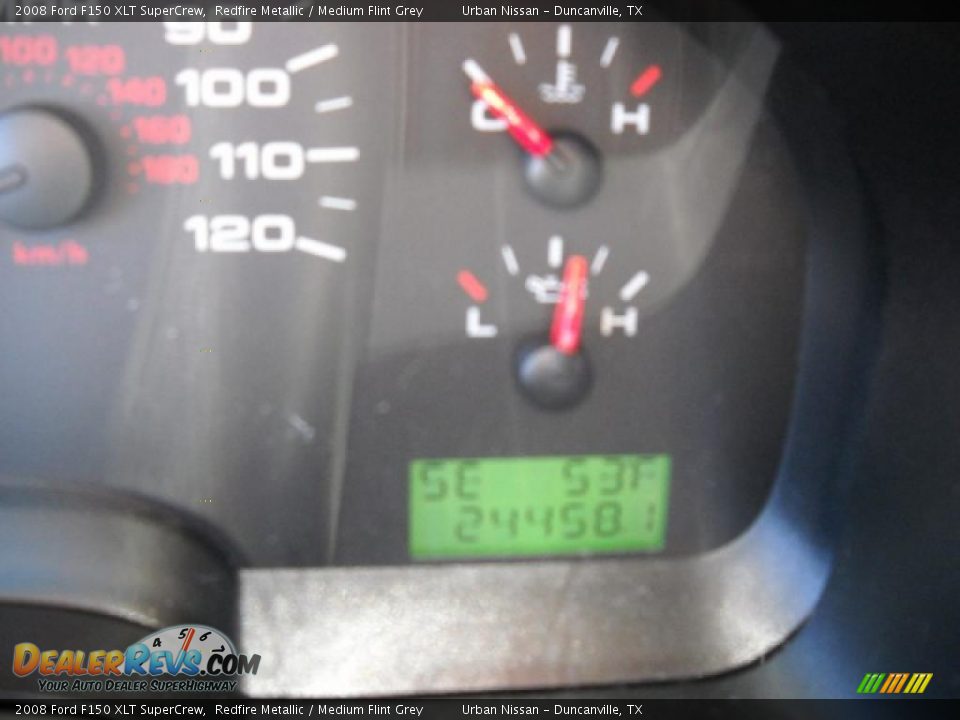2008 Ford F150 XLT SuperCrew Redfire Metallic / Medium Flint Grey Photo #12