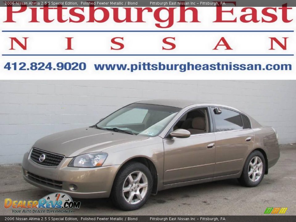 2006 Nissan Altima 2.5 S Special Edition Polished Pewter Metallic / Blond Photo #1