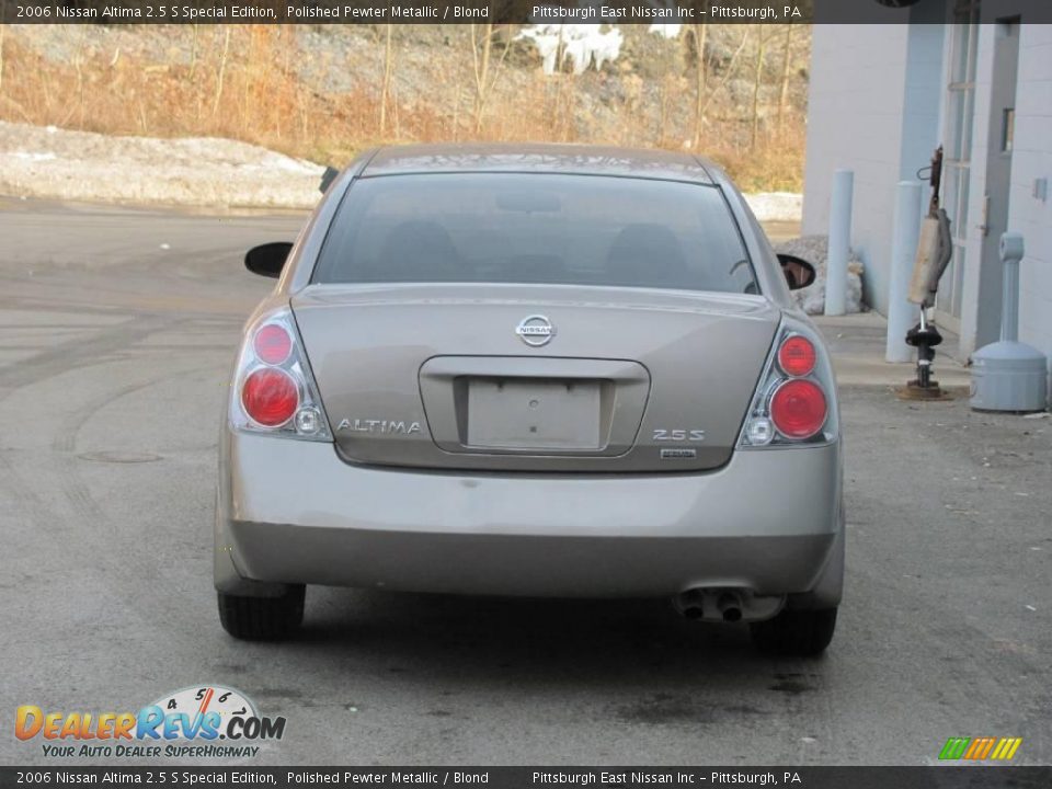 2006 Nissan Altima 2.5 S Special Edition Polished Pewter Metallic / Blond Photo #3