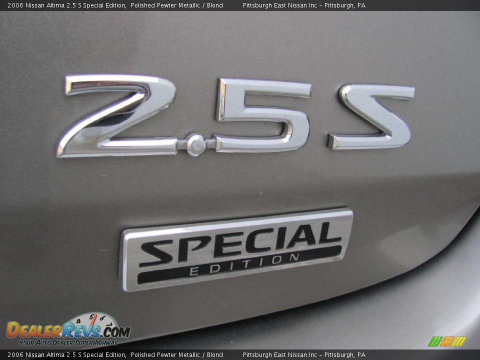 2006 Nissan Altima 2.5 S Special Edition Polished Pewter Metallic / Blond Photo #4