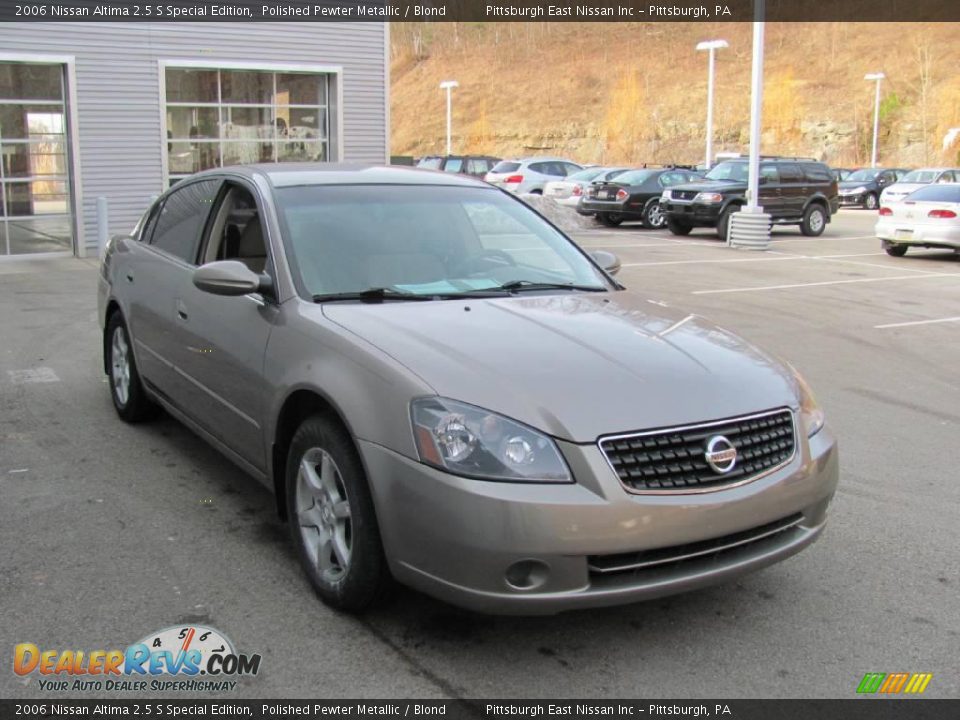 2006 Nissan Altima 2.5 S Special Edition Polished Pewter Metallic / Blond Photo #6