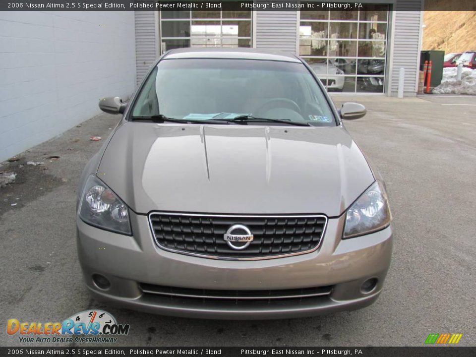 2006 Nissan Altima 2.5 S Special Edition Polished Pewter Metallic / Blond Photo #7